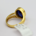 Natural Blue Sapphire Solitaire Gemstone Ring