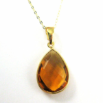 Beautiful Pendent With Citrine Loose Gemstone