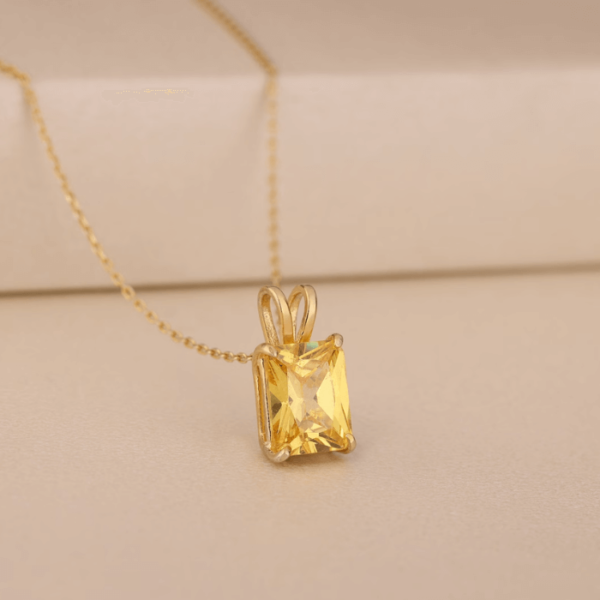 November Birthstone Citrine Pendant