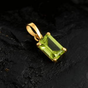 Natural Green Peridot Gemstone Pendant