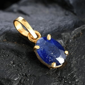 Natural Oval Blue Sapphire Gemstone Pendant