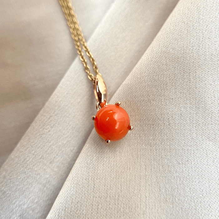 Long and Lovely Coral Bead Necklace – Gem Set Love
