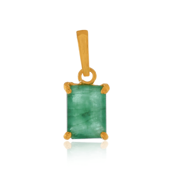 Natural Emerald Green Gemstone Pendant