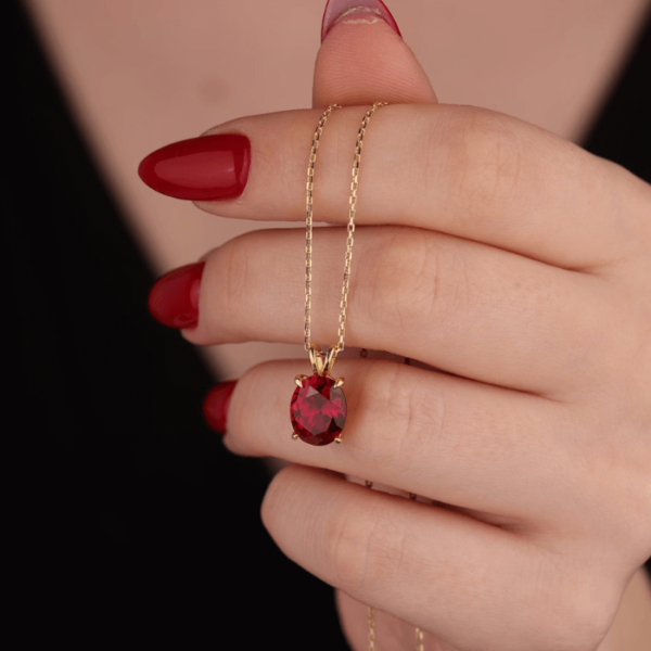 Heart Shape Ruby Necklace – Brooke Rayn