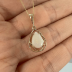 Natural Opal Teardrop Pendant