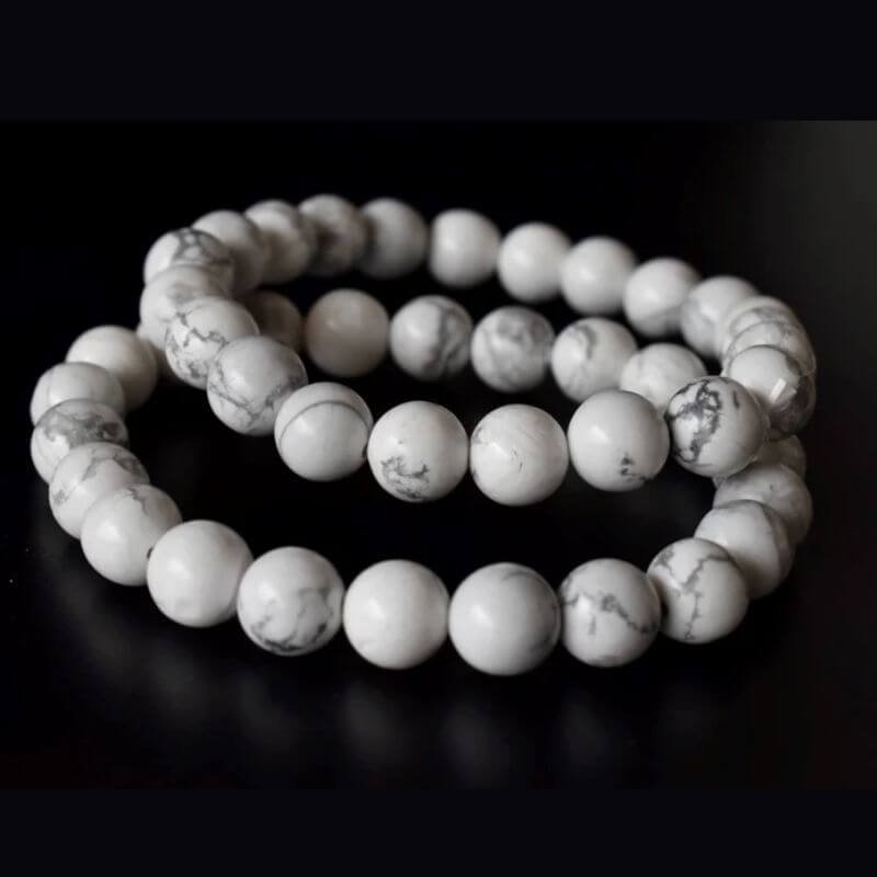 White Howlite Bracelet – AuraBloom.com