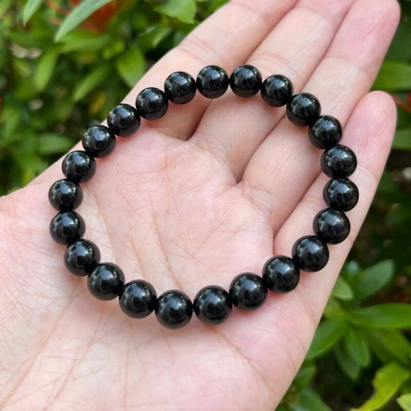 Hematite and Black Obsidian Bead Bracelet | Jenson Natural Jewelry