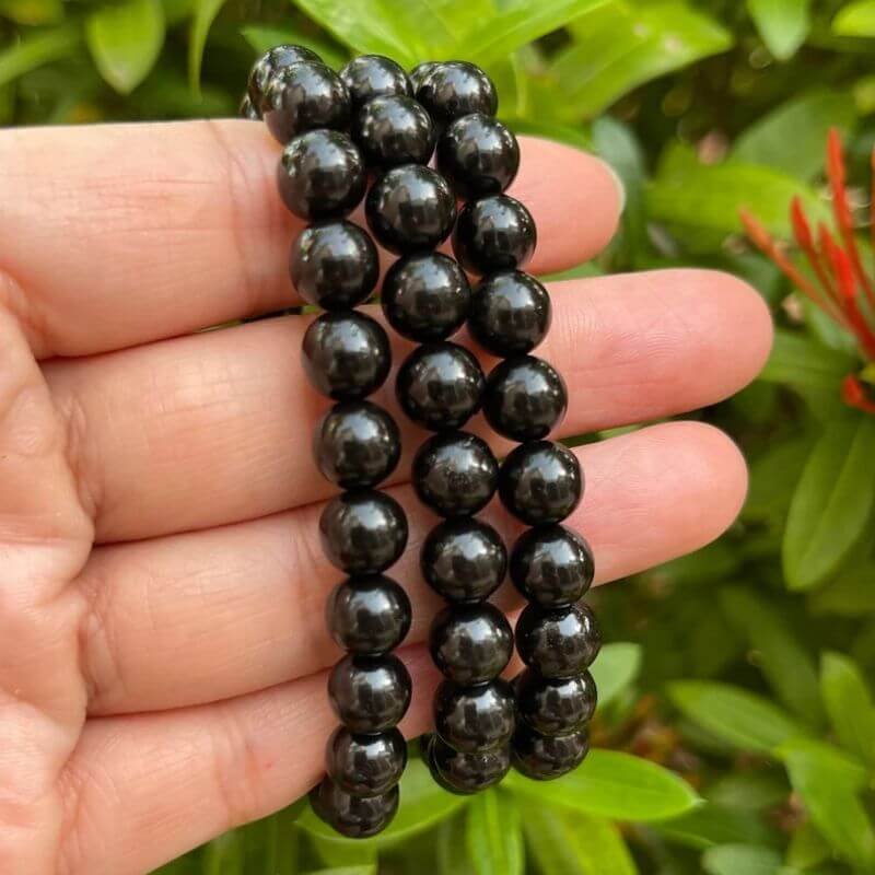 Buddhist Symbols Black Obsidian Pixiu Feng Shui Bracelet