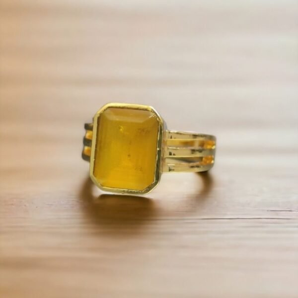 Yellow sapphire ring