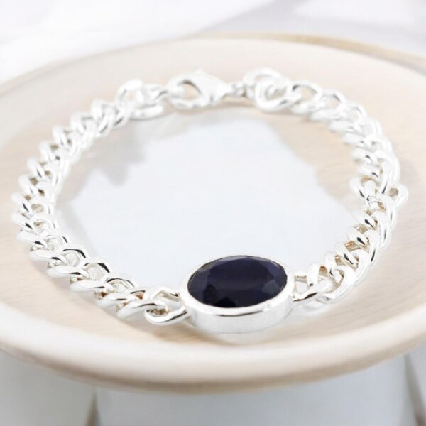 Blue sapphire bracelet