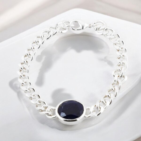 Blue sapphire bracelet