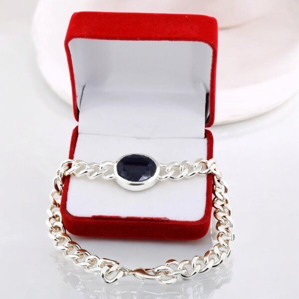 Blue sapphire bracelet