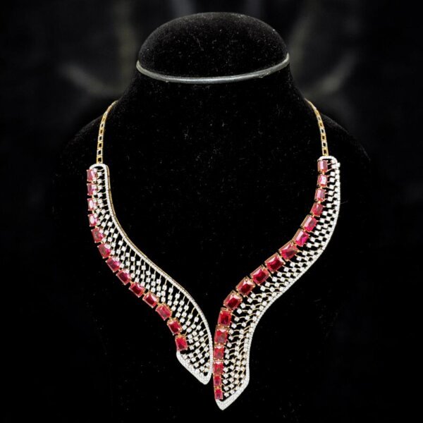 Crimson Wave Necklace