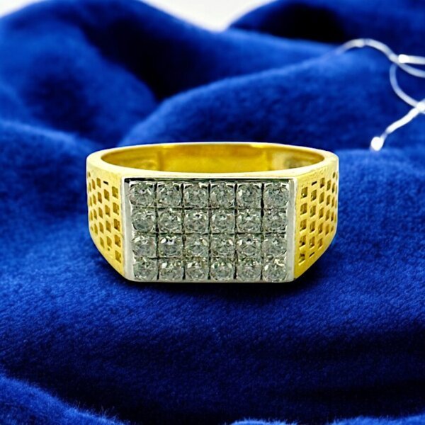 Golden and CVD Diamond Horizon ring