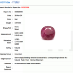 3.57 Carat losse Ruby Stone