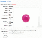 2.32 Carat/ 2.52 Ratti Burma Ruby Gemstone
