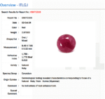 2.87 Carat/ 3.12 Ratti Burma Ruby Gemstone