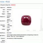 4.80 Carat/ 5.23 Ratti Burma Ruby Gemstone