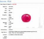 4.46 Carat/ 4.86 Ratti Burma Ruby Gemstone