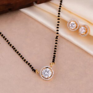 Halo CVD Diamond/ Lab Grown Diamond Mangalsutra