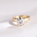 Oval Lab Grown Diamond/ CVD Diamond Engagement Ring