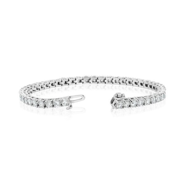 Round Lab Grown Diamond/ CVD Diamond Tennis Bracelet