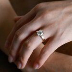 Oval Lab Grown Diamond/ CVD Diamond Engagement Ring