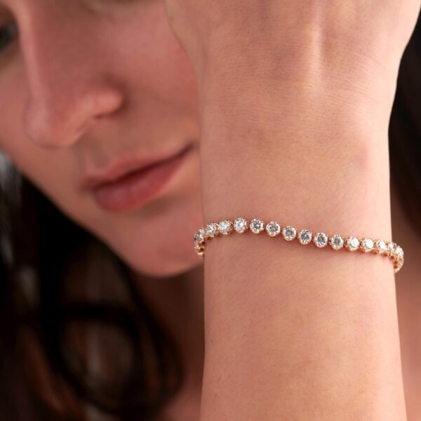 Lab Grown Diamond/ CVD Diamond Tennis Bracelet