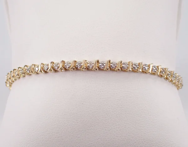 Lab Grown Diamond Snake Tennis Bracelet