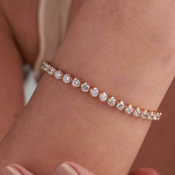 Lab Grown Diamond/ CVD Diamond Tennis Bracelet