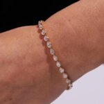 Pear Cut Lab Grown Diamond Tennis Bracelet