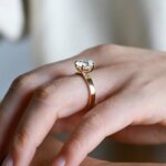 Oval Lab Grown Diamond/ CVD Diamond Engagement Ring