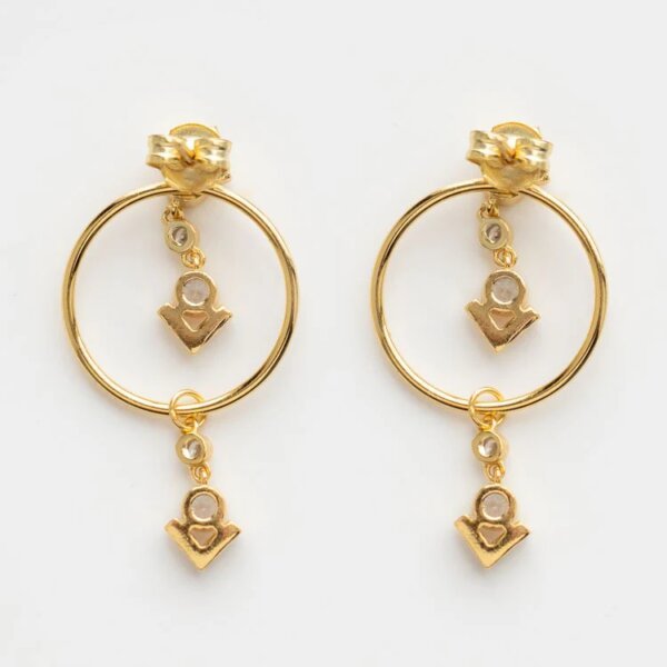 Detachable Dangle Lab Grown Diamond Earrings