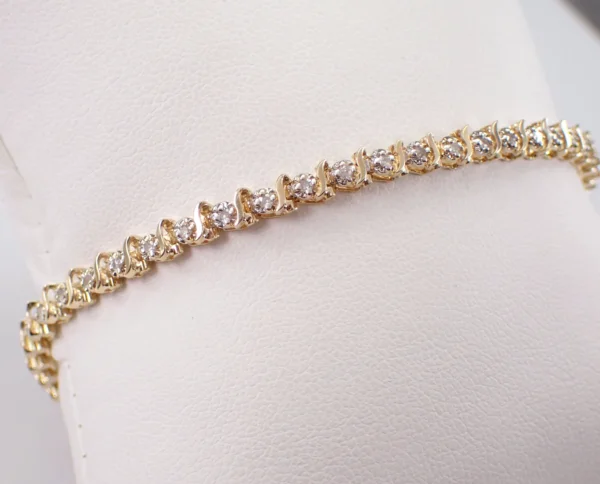 Lab Grown Diamond Snake Tennis Bracelet