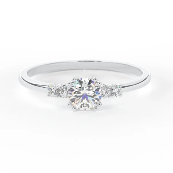 IGI Certified Round Lab Grown Diamond Ring