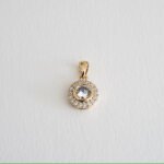 Lab Grown Diamond/ CVD Diamond Halo Pendant