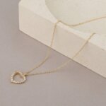 Heart Shape Minimalist CVD Diamond Pendant