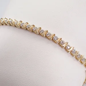 Lab Grown Diamond Snake Tennis Bracelet