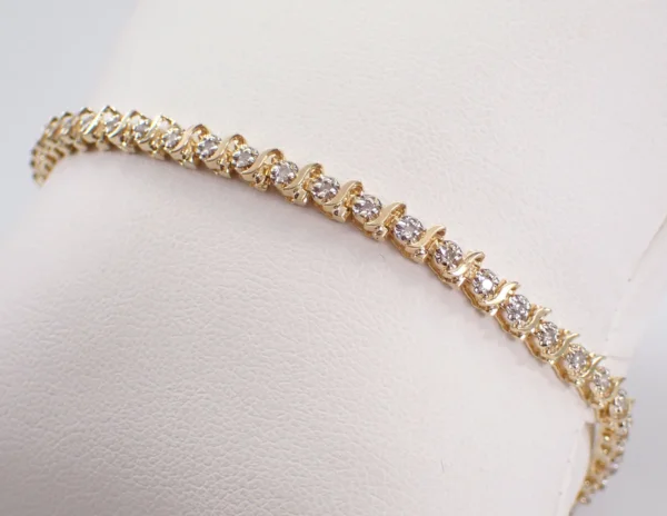 Lab Grown Diamond Snake Tennis Bracelet