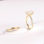 Emerald Cut CVD Diamond Ring & Band