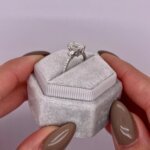 Emerald Cut CVD Diamond Engagement Ring