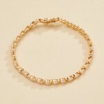 Pear Cut Lab Grown Diamond Tennis Bracelet