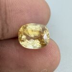 Natural 5.16 Carat/ 5.73 Ratti Yellow Zircon Loose Gemstone