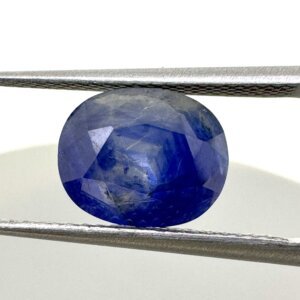 3.78 Carat Kashmiri Blue Sapphire Loose Gemstone