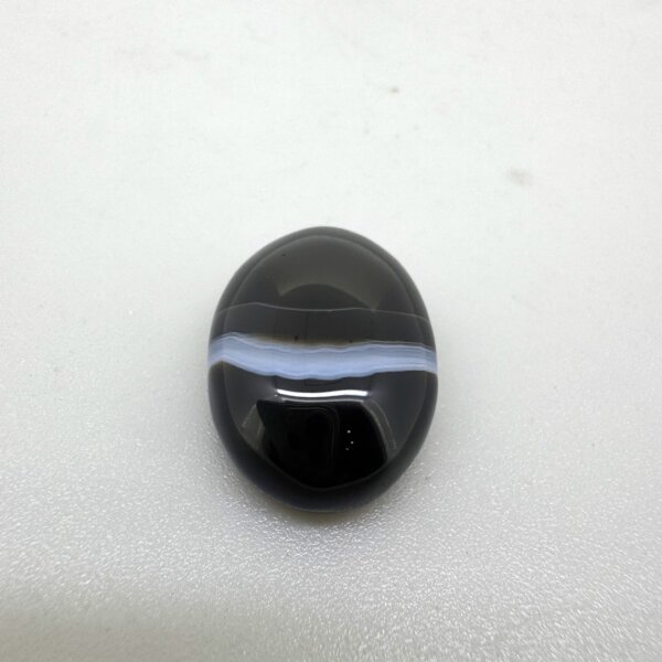 Natural 18.29 Carat/ 20.30 Ratti Black Agate (Sulemani Hakik) Loose Gemstone