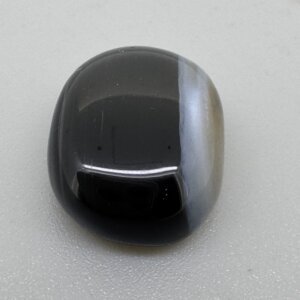 Natural 13.06 Carat/ 14.49 Ratti Black Agate (Sulemani Hakik) Loose Gemstone