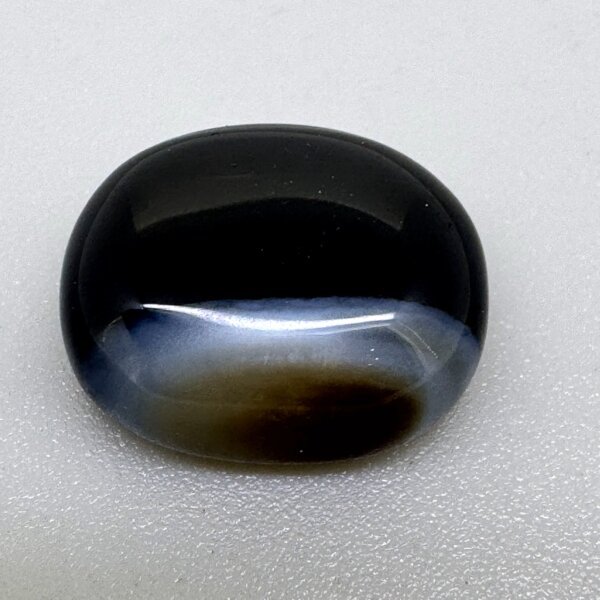 Natural 13.06 Carat/ 14.49 Ratti Black Agate (Sulemani Hakik) Loose Gemstone