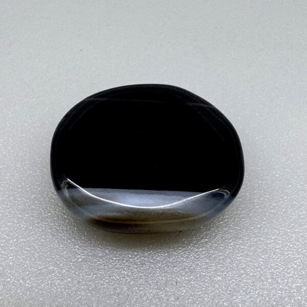 Natural 13.06 Carat/ 14.49 Ratti Black Agate (Sulemani Hakik) Loose Gemstone