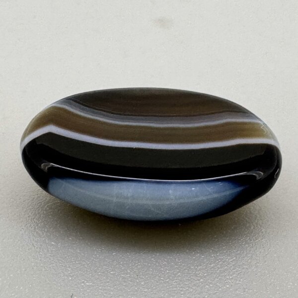 Natural 14.80 Carat/ 16.42 Ratti Black Agate (Sulemani Hakik) Loose Gemstone