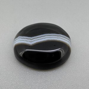 Natural 14.32 Carat/ 15.89 Ratti Black Agate (Sulemani Hakik) Loose Gemstone